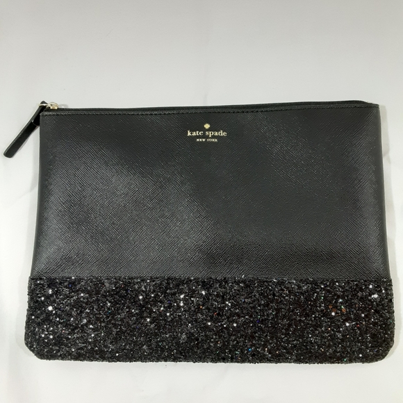 kate spade Handbags - KATE SPADE ♠️ Greta Court Gia Glitter Clutch Pouch